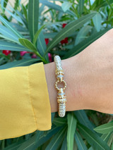 Vahan Sterling Silver & 14K Yellow Gold Le Cercle Diamond Bracelet