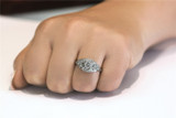 Adele - Vintage 14K White Gold & Diamond Ring, .37ct, .62ctw
