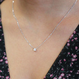 Lightbox Lab-Grown .50ct Pink Diamond Pendant Necklace in 10k Rose Gold