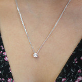 1/2ct Lab Grown Diamond Solitaire Necklace