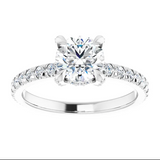 Hidden Halo Ever & Ever Engagement Ring