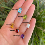 Lever Back Gemstone Earrings