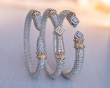 Open Diamond Pave Bracelet by Alwand Vahan