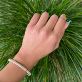 Diamond Line Closed 4mm Bracelet by Alwand Vahan