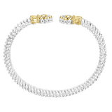 Diamond Flower Ends Vahan Bracelet 4mm