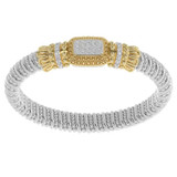 Alwand Vahan Sterling Silver & 14K Yellow Pave Diamond Bracelet