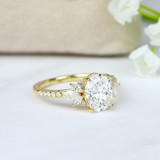Accented Oval Semi-Mount Engagement Ring by Parade Designs