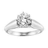ArtCarved Lavender 14k White Gold & Diamond Engagement Ring