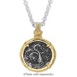 14K Gold and Sterling Silver Tree of Life Medallion Coin Pendant