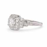 Vintage Platinum & Old European Cut Diamond Engagement Ring
