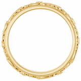 14K Yellow Gold Sculptural Band