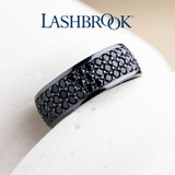 Zirconium and Black Diamond by Lashbrook Designs