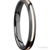 Zirconium and Rose Gold Inlay by Lashbrook Designs