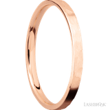 Hammered 14K Rose Gold Band by Lashbrook Designs