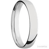 14K White Gold with Polish Finish 4mm Band