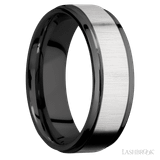 Black Zirconium Band by Lashbrook Designs