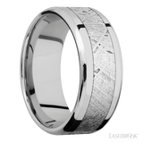 Cobalt Chrome with Meteorite Inlay Band by Lashbrook Designs