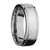 Cobalt Chrome Reverse Milgrain Ring by Lashbrook Designs