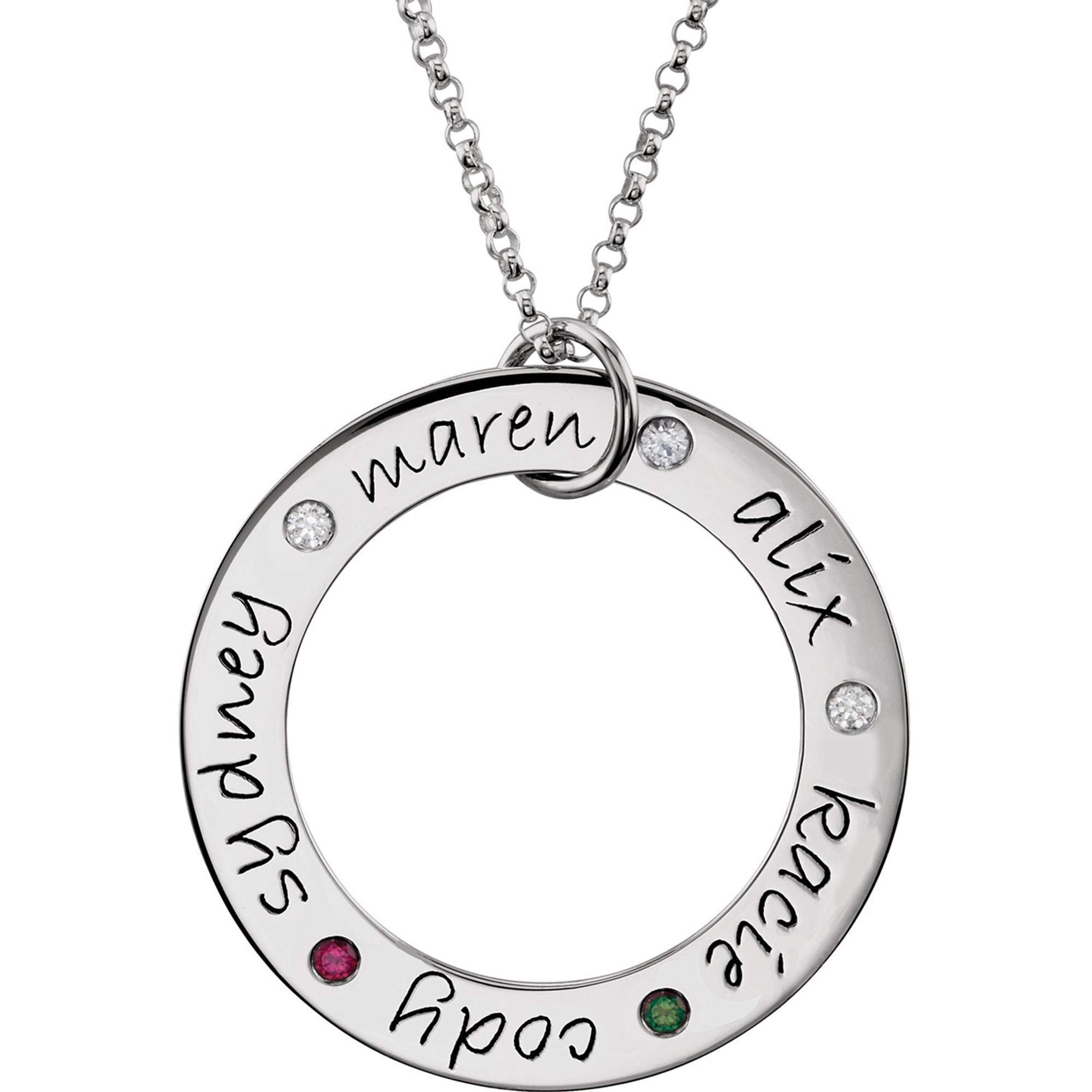 Engravable Posh Mommy Loop Necklace - Customizable