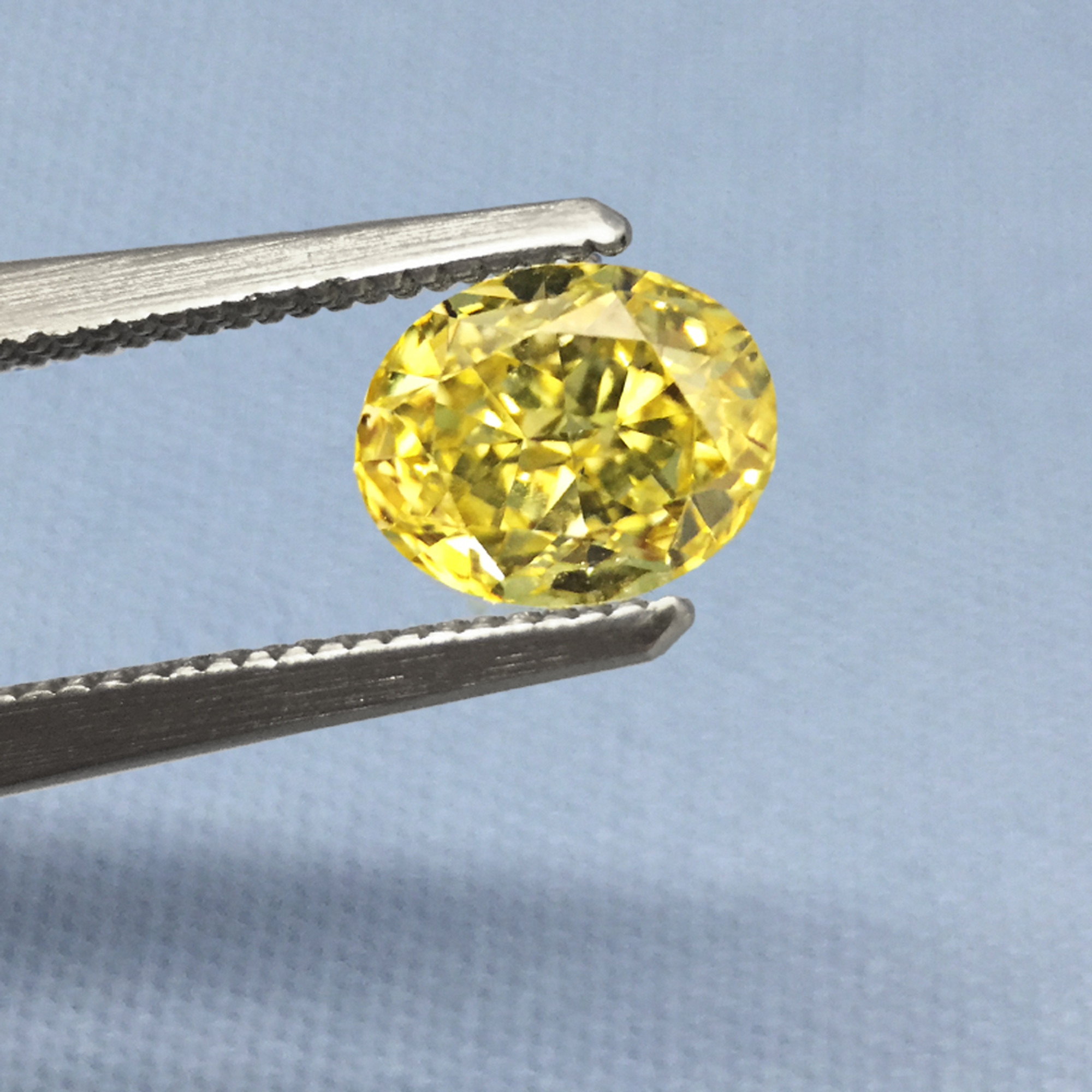 1.30ct Oval Shaped Diamond, Fancy Intense Yellow Diamond, SI1, GIA