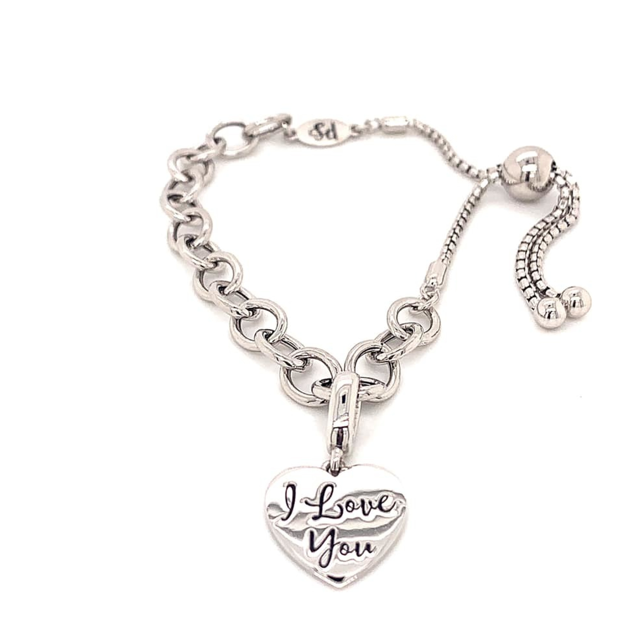 Silver Heart Charm Bracelet | Claire's US