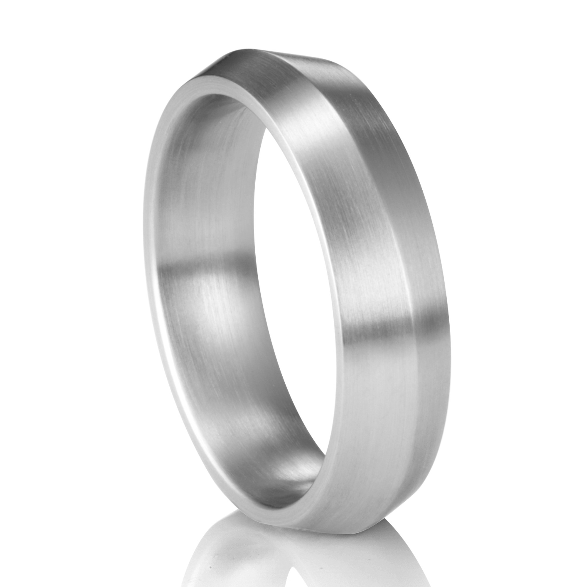 Palladium Knife Edge Ring