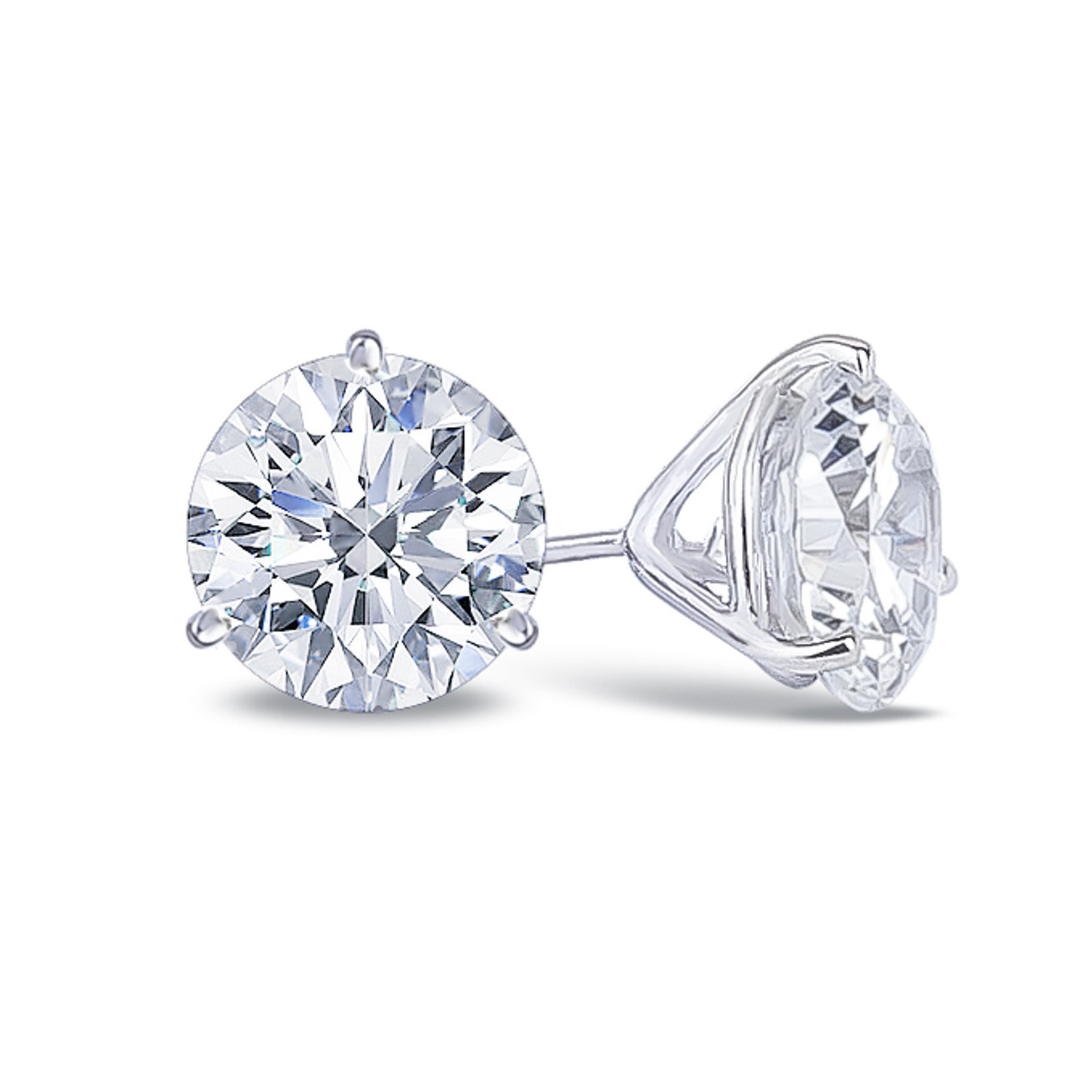 14k White Gold 1.50ctw Lab Grown Diamond Stud Earrings