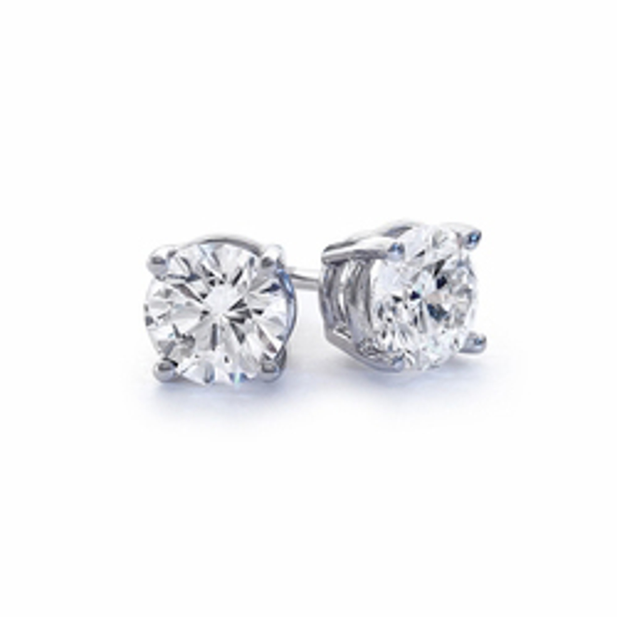 Sterling Silver Lab Grown Diamond Stud .33ctw