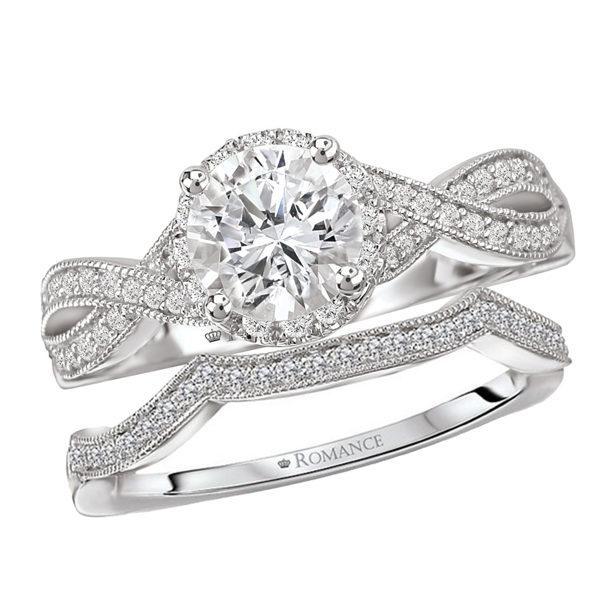 Gabriel & Co 14k White Gold Diamond Engagement Ring Mounting | Dickinson  Jewelers | Dunkirk, MD