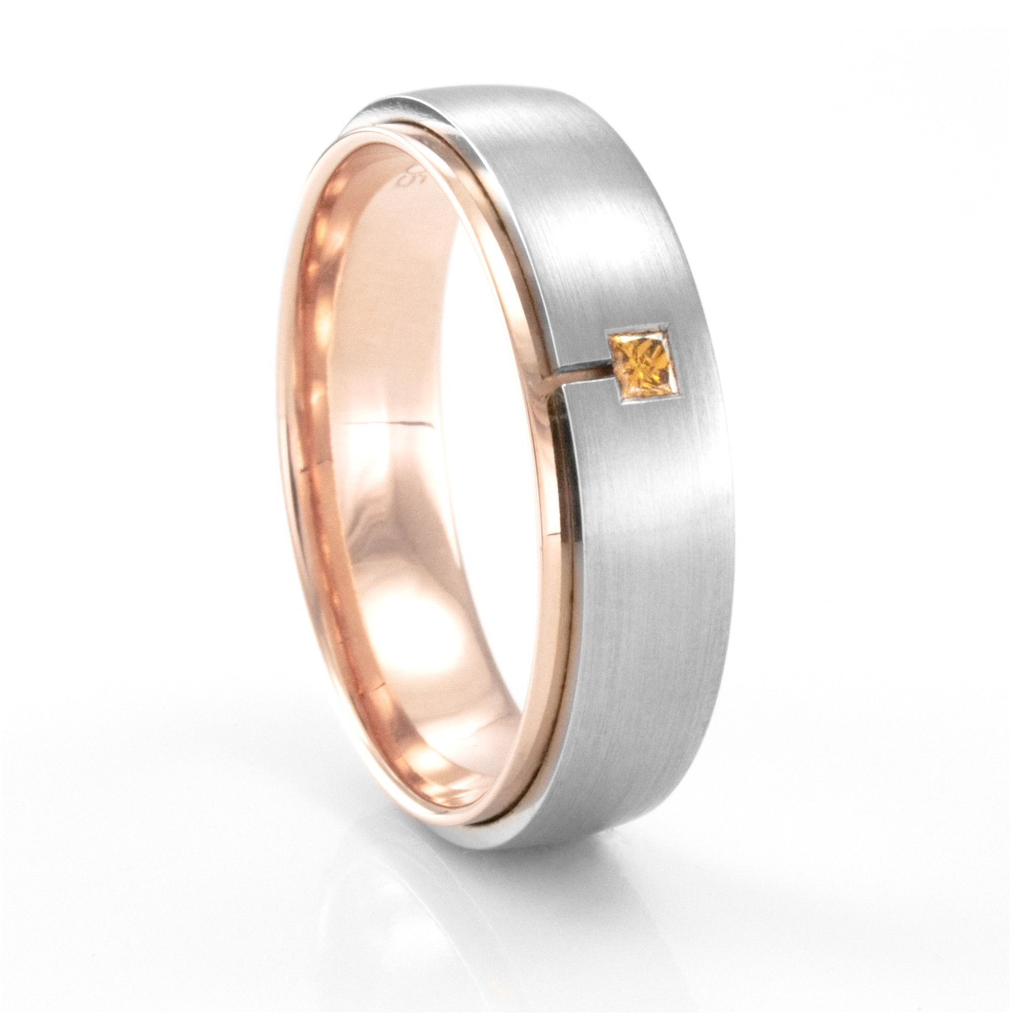 Order Wedding Ring Sensual Waves 5 mm in 950 Palladium Diamond | GLAMIRA.in