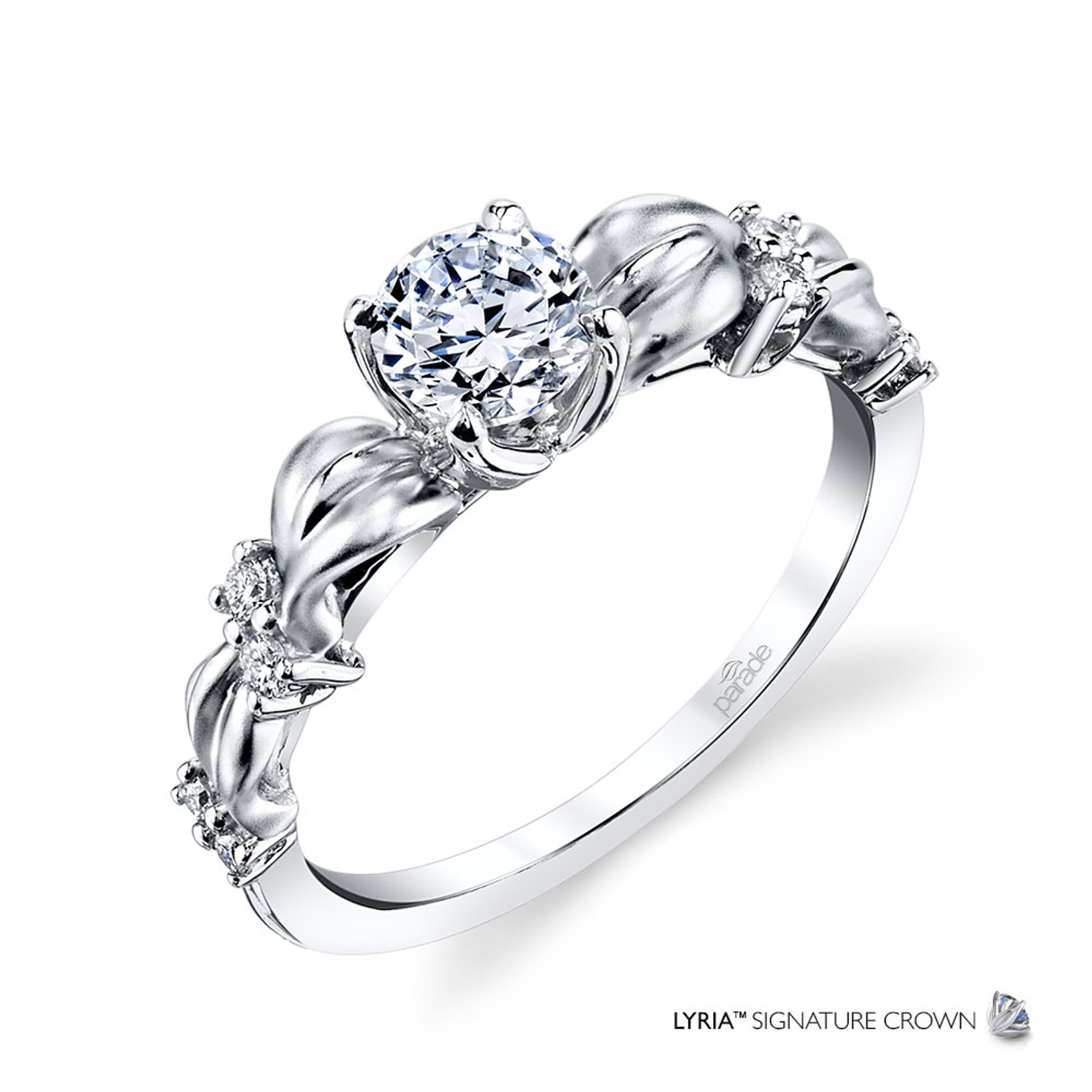 Diamond Leaf Stackable Ring | Jewelry by Johan - Jewelry by Johan