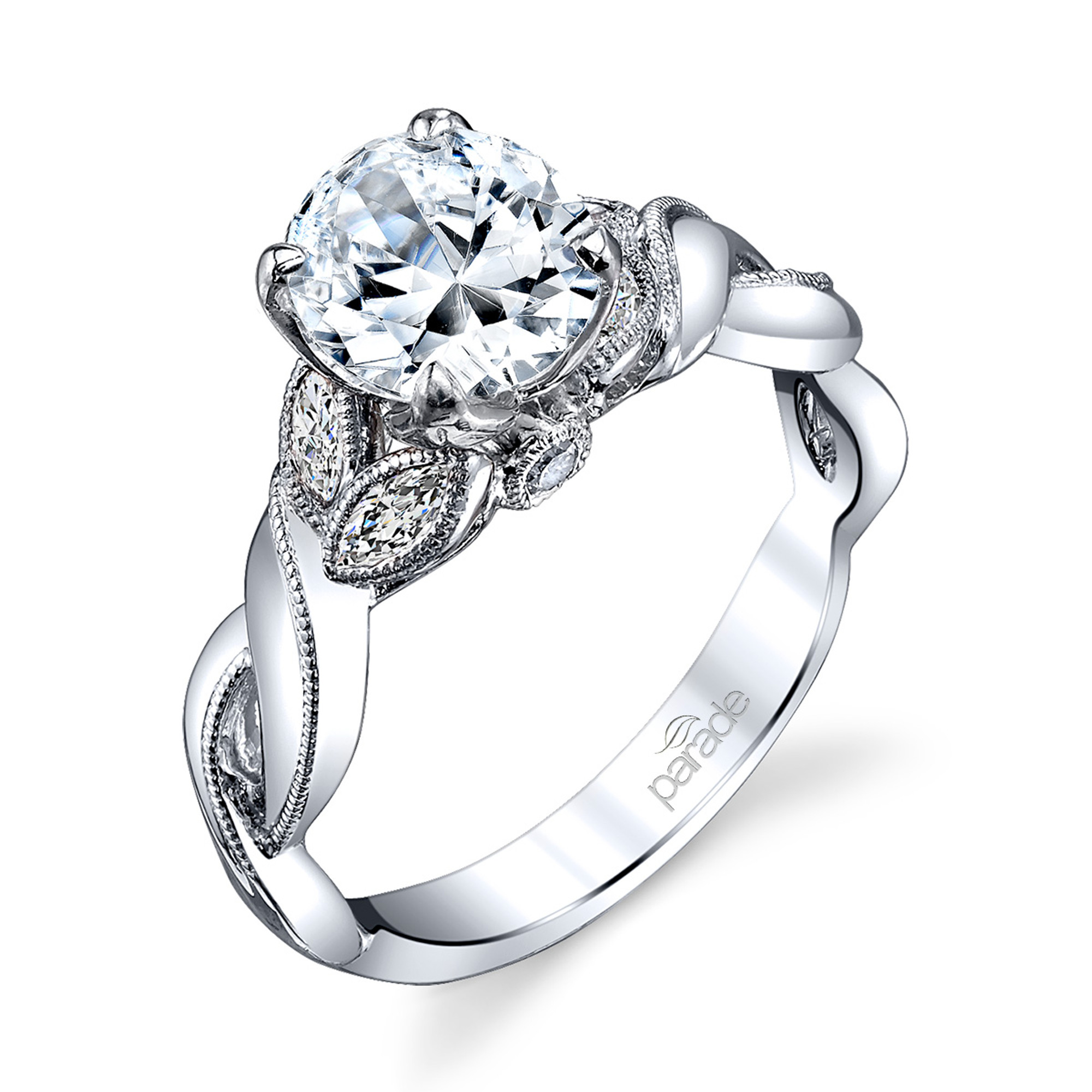 Lyria  Vine Diamond Engagement Ring by Parade