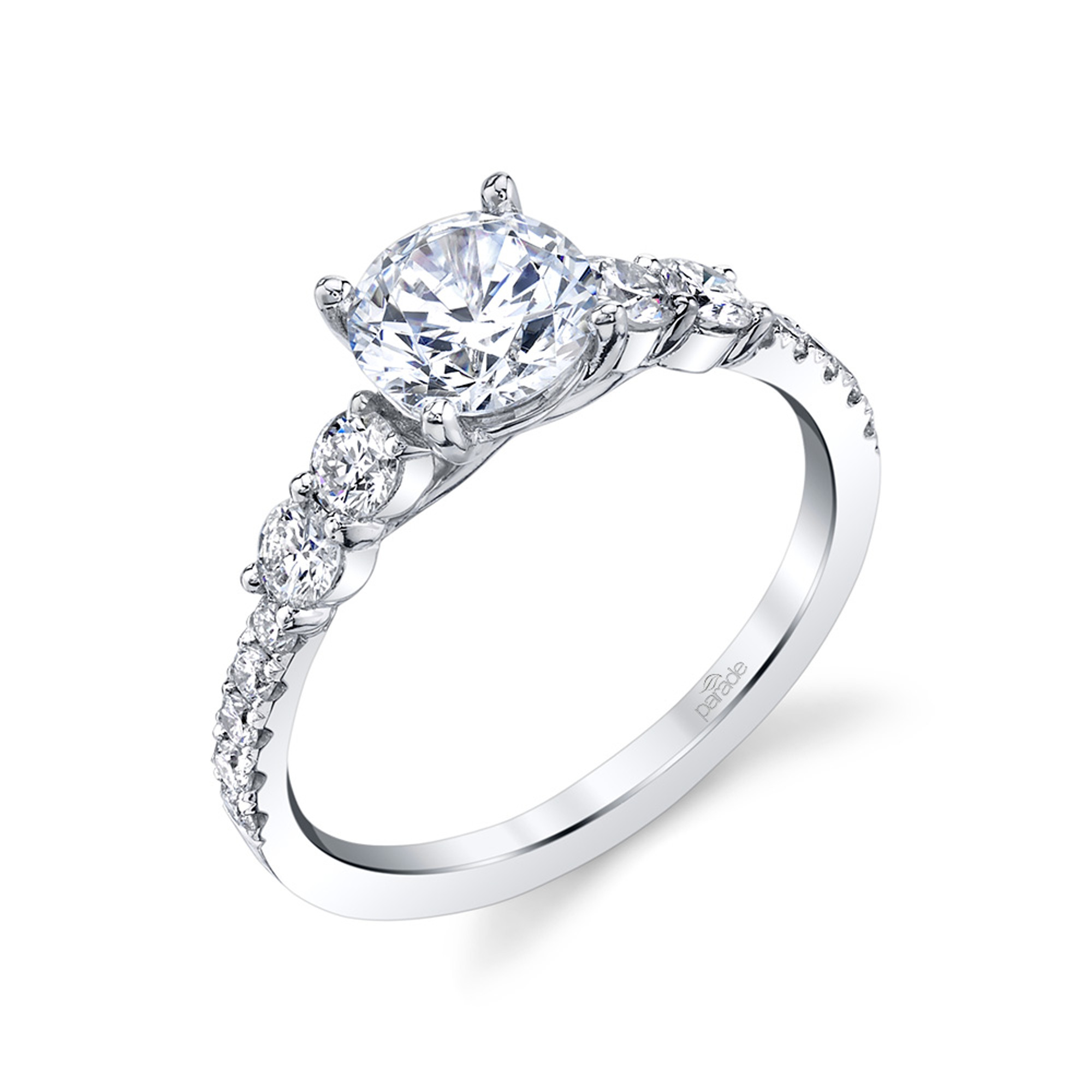 18kt White Gold and Diamond Engagement Ring by Parade