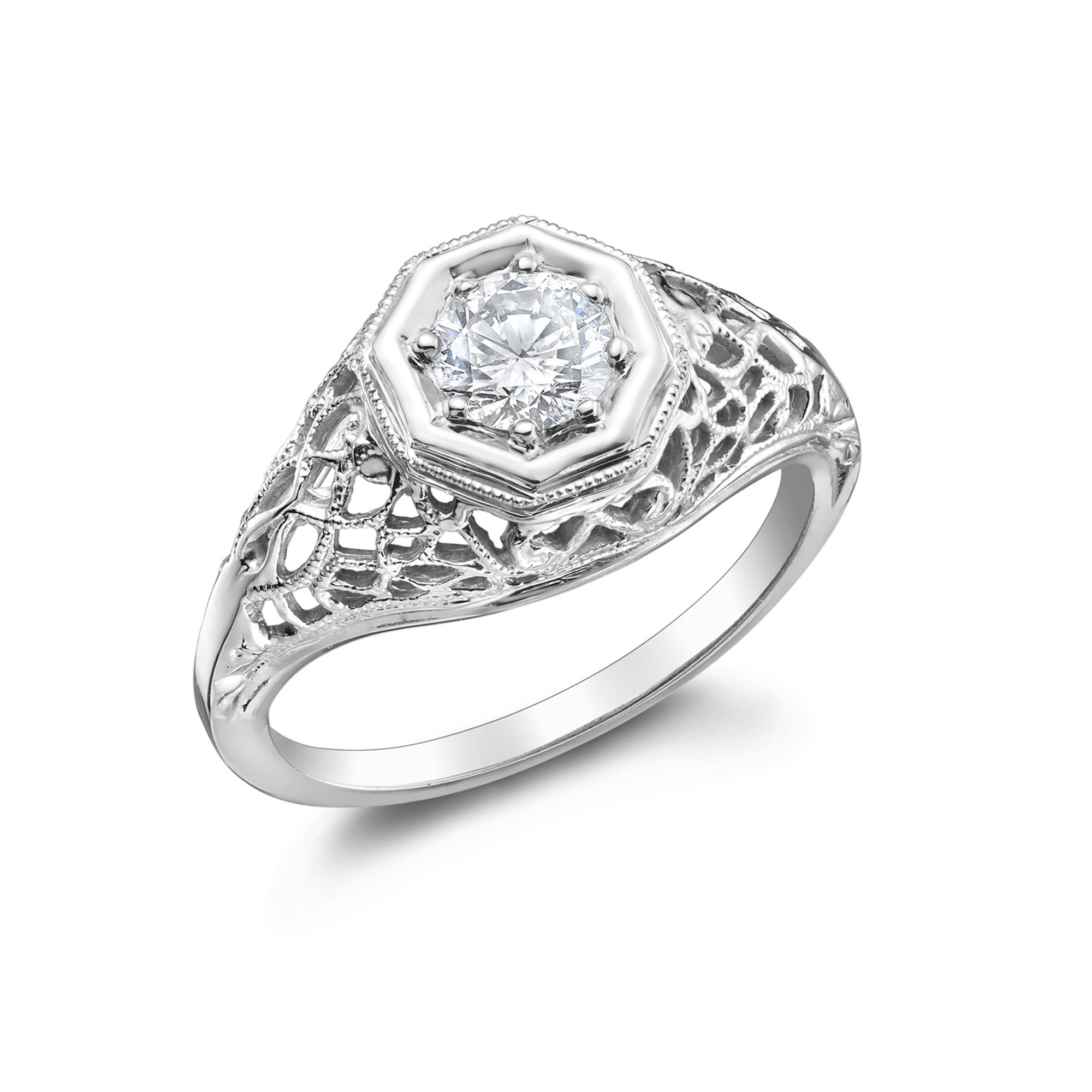 Oval cubic zirconia engagement ring | Oval cz ring | Luxuria