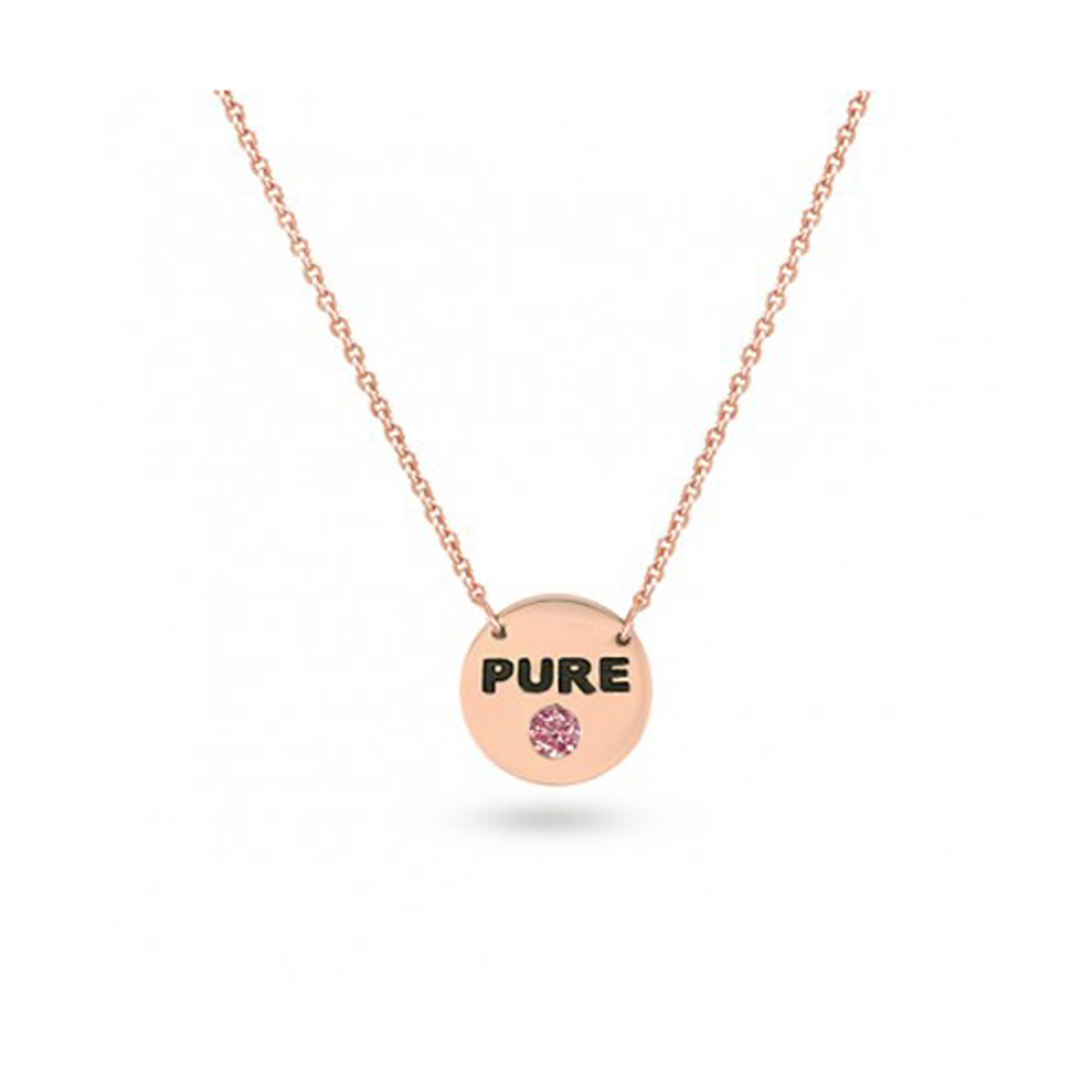 Lab-Grown Pink Diamond Solitaire Necklace