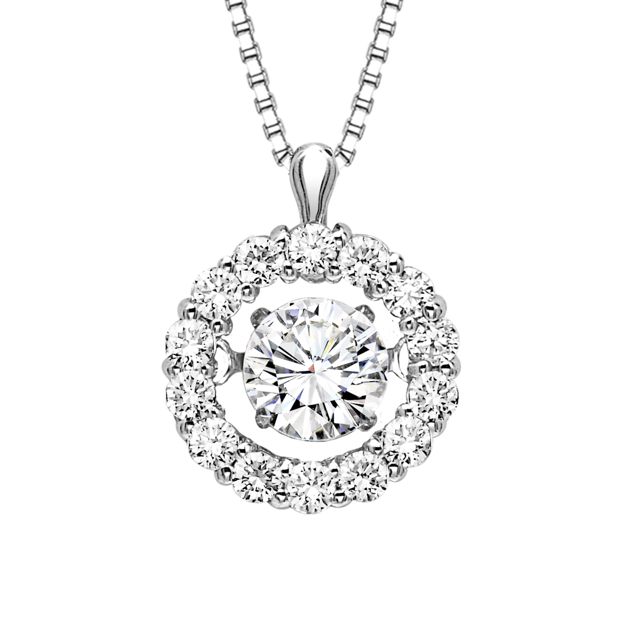 Diamond Halo Cluster Pendant – Forever Today by Jilco