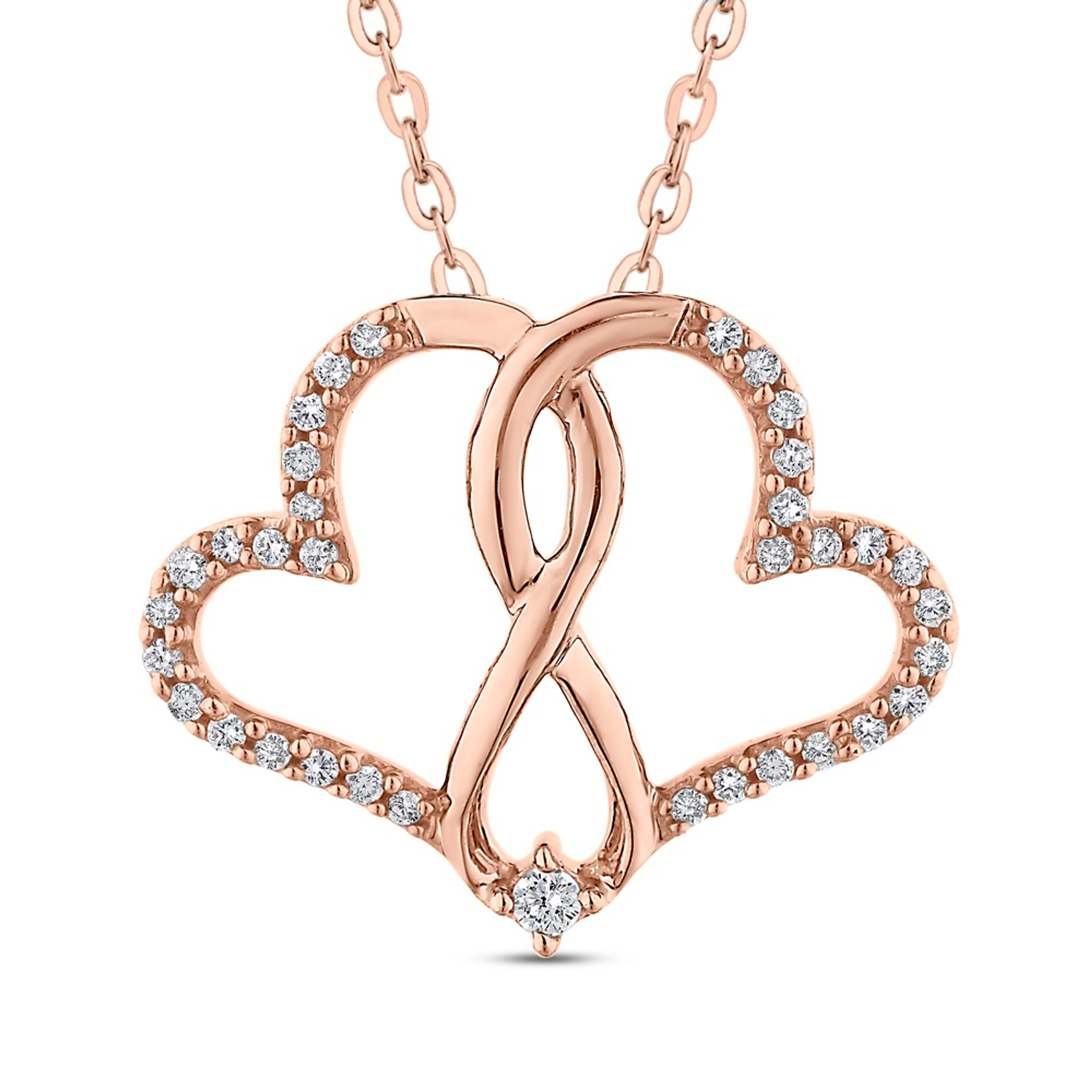 Gold-Filled Enamel Heart Charm Necklace – Vivian Grace