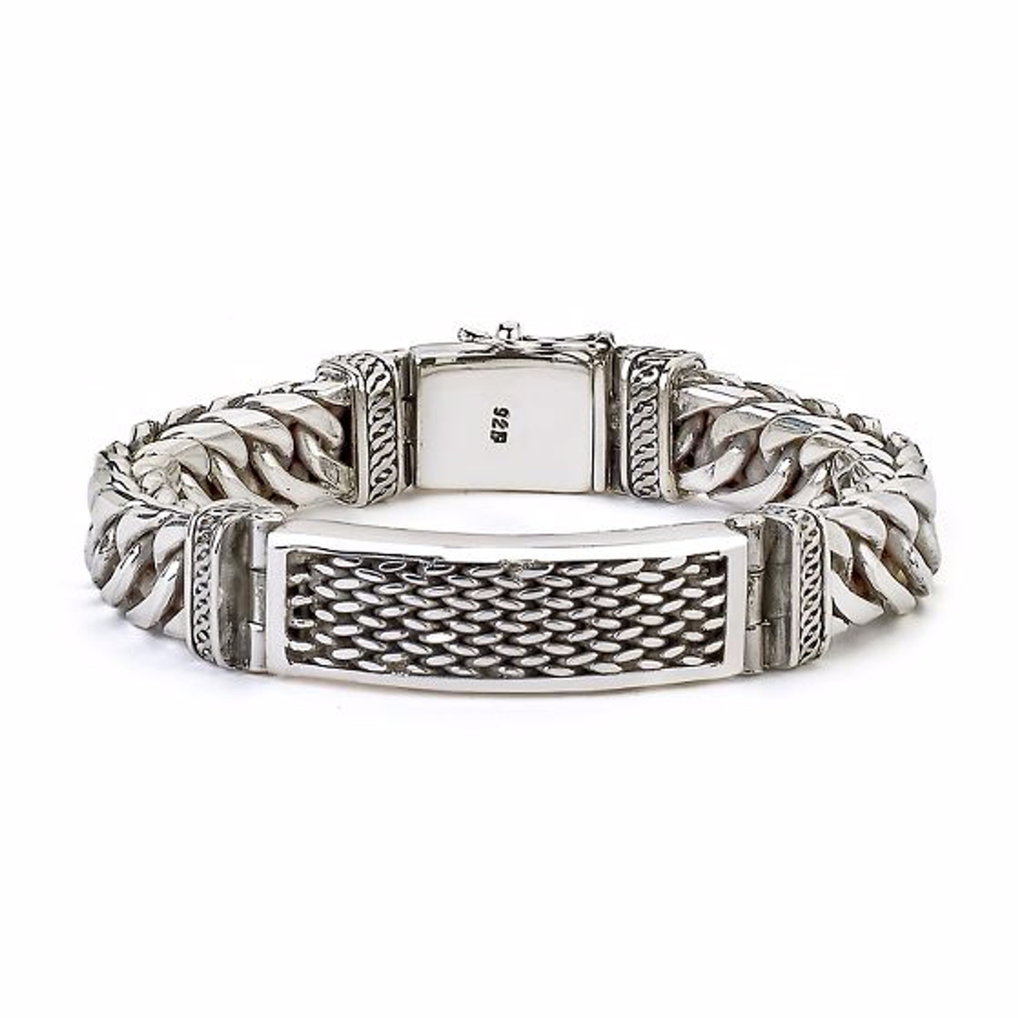 Samuel B Sterling Silver Chain Link Men's Bracelet