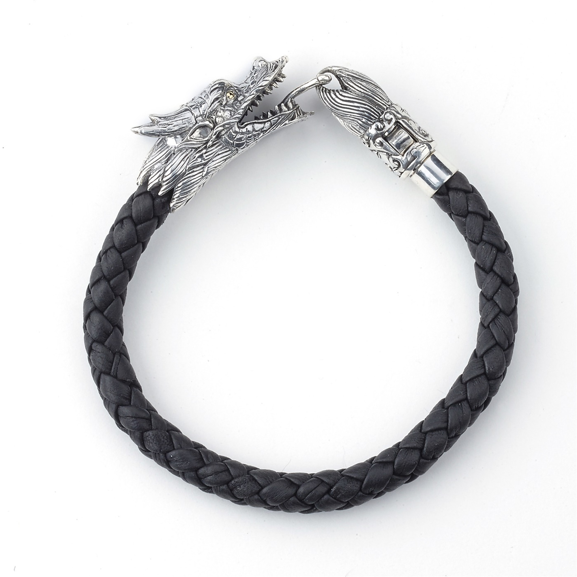 VEERA Moustache Design Silver Chain Bracelet- 1 Pcs