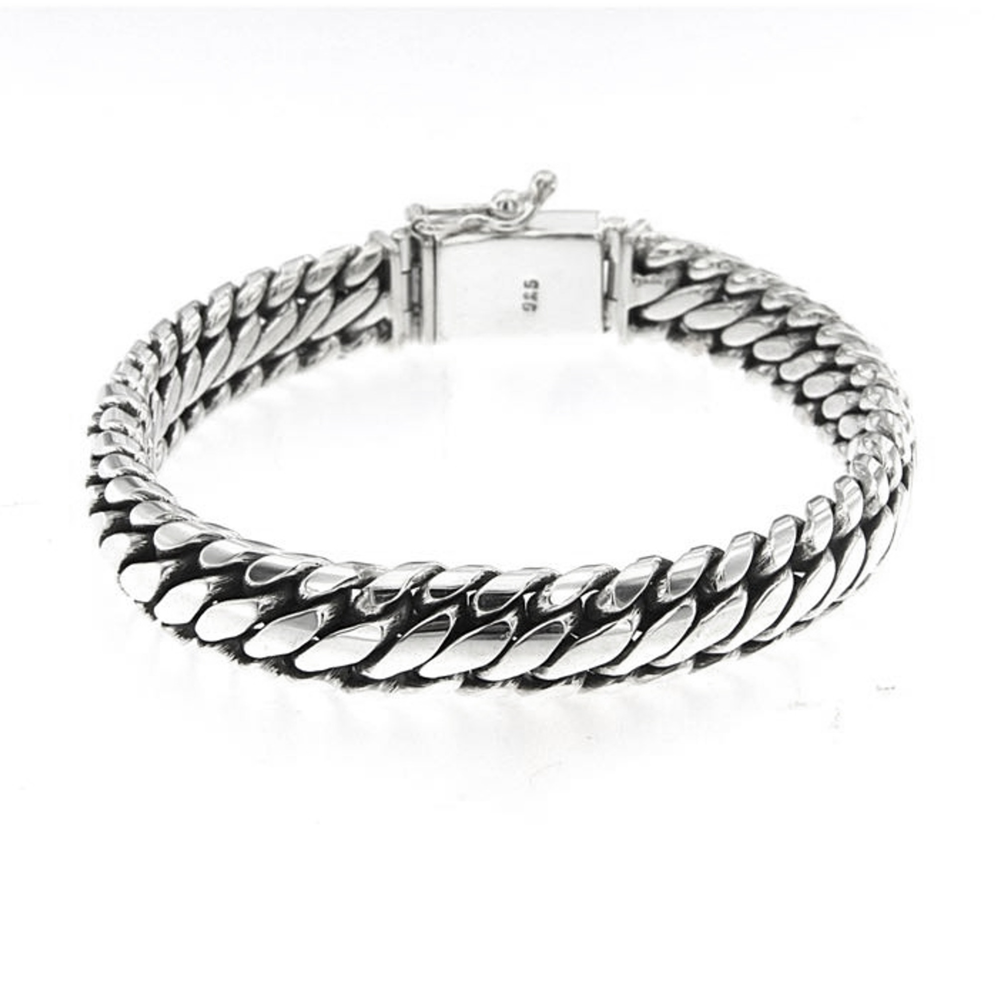 Men's Sterling Silver Crowned Skull Clasp Braided Bracelet -  Jewelry1000.com | Mens bracelet silver, Silver crown, Sterling silver mens