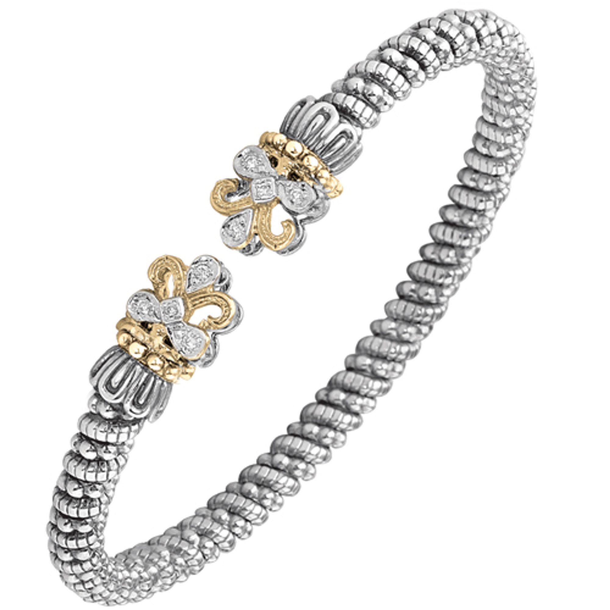 Vahan Diamond Bracelet, 6mm Fleur de Lis