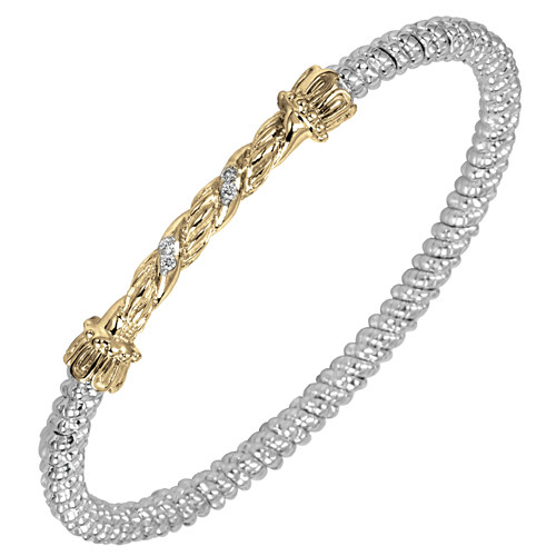 3mm 14K & Sterling Twist Vahan Bracelet