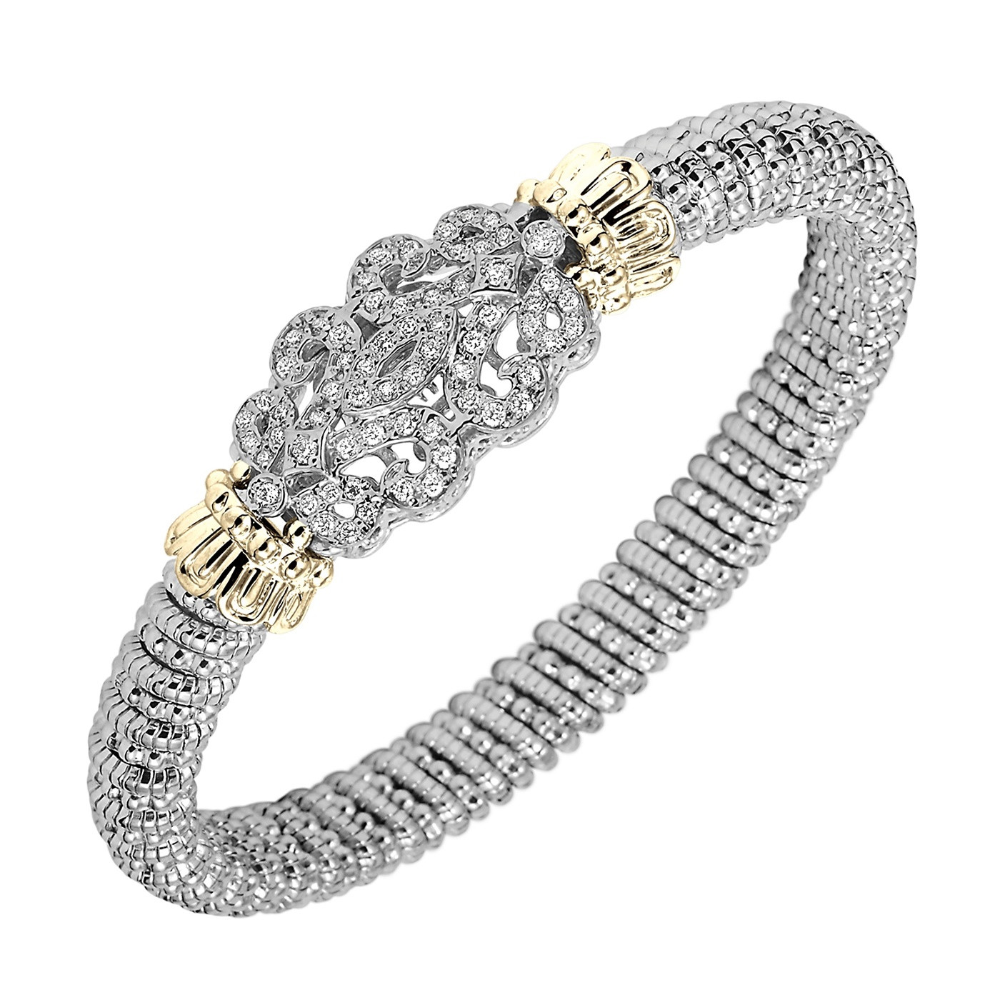 Alwand Vahan 8mm Fleur De Lys Diamond Bracelet