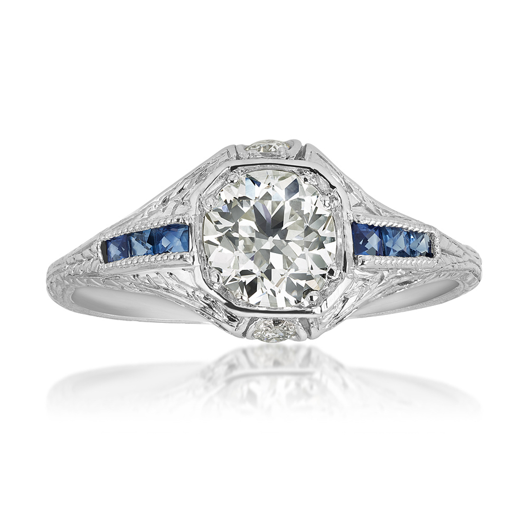 The Round Solitaire Platinum Engagement Ring Setting