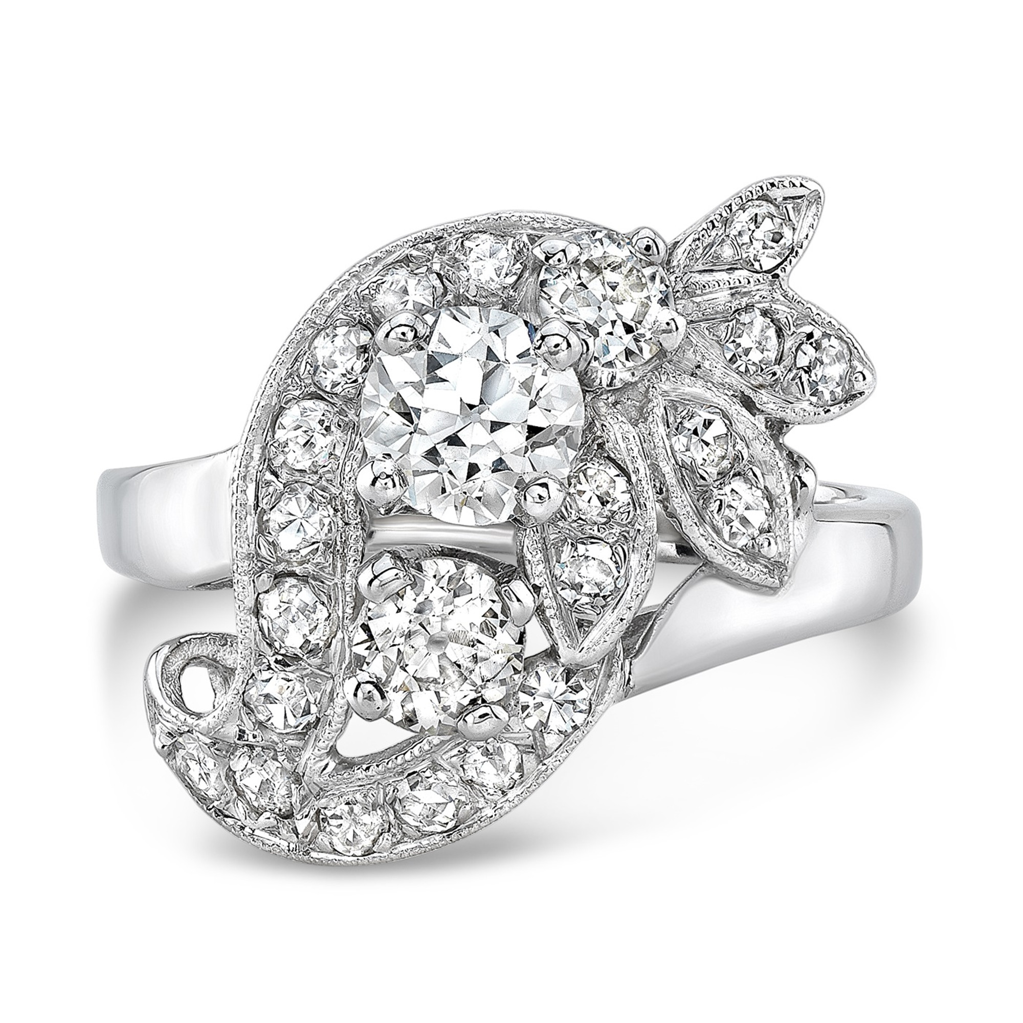 Andalusite Floral Ring | Skylight Jewelers | Custom Jewelry Design