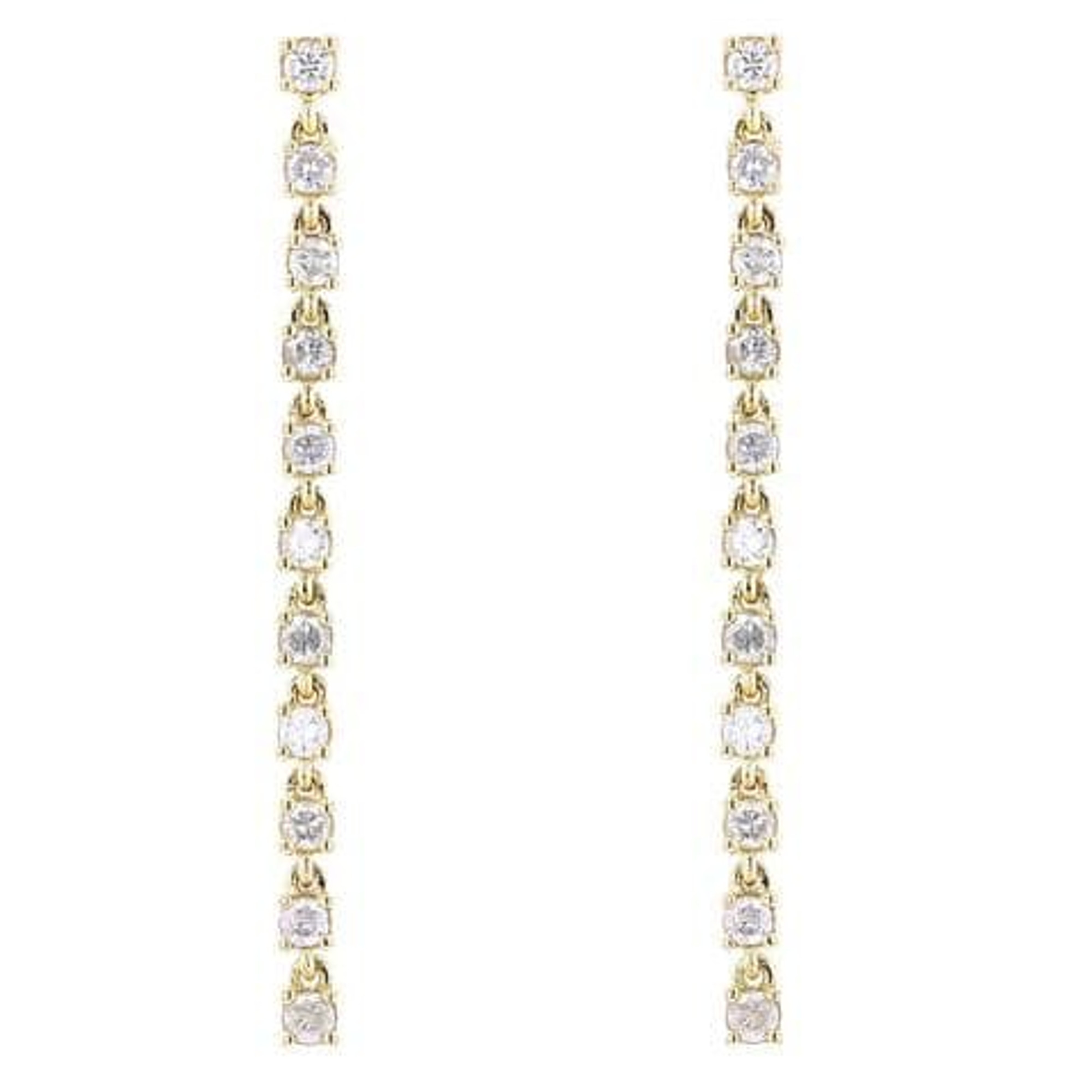 Selena Ruby Stone Diamond Danglers earrings | Gemzlane