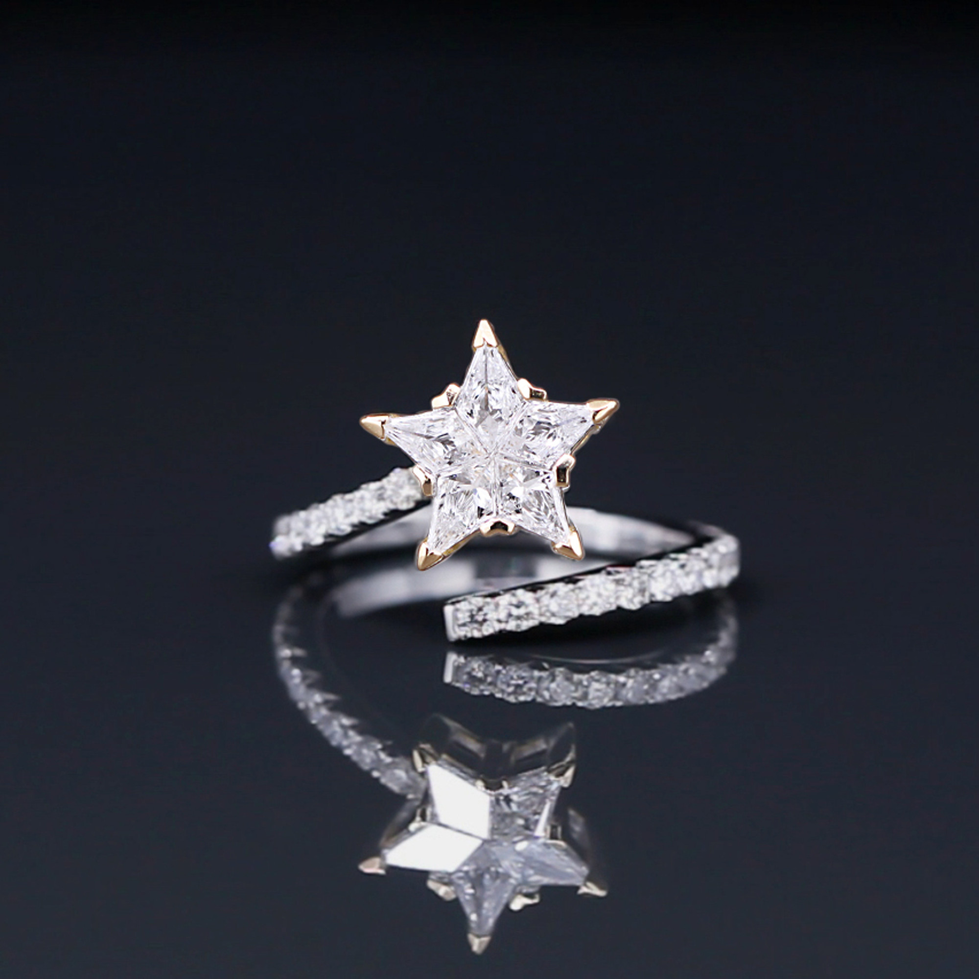 Shooting Star Diamond Ring