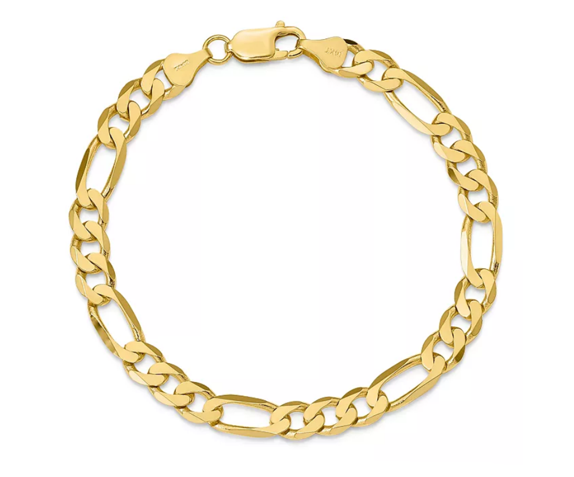7 Bangle Bracelet 14K Yellow Gold 8