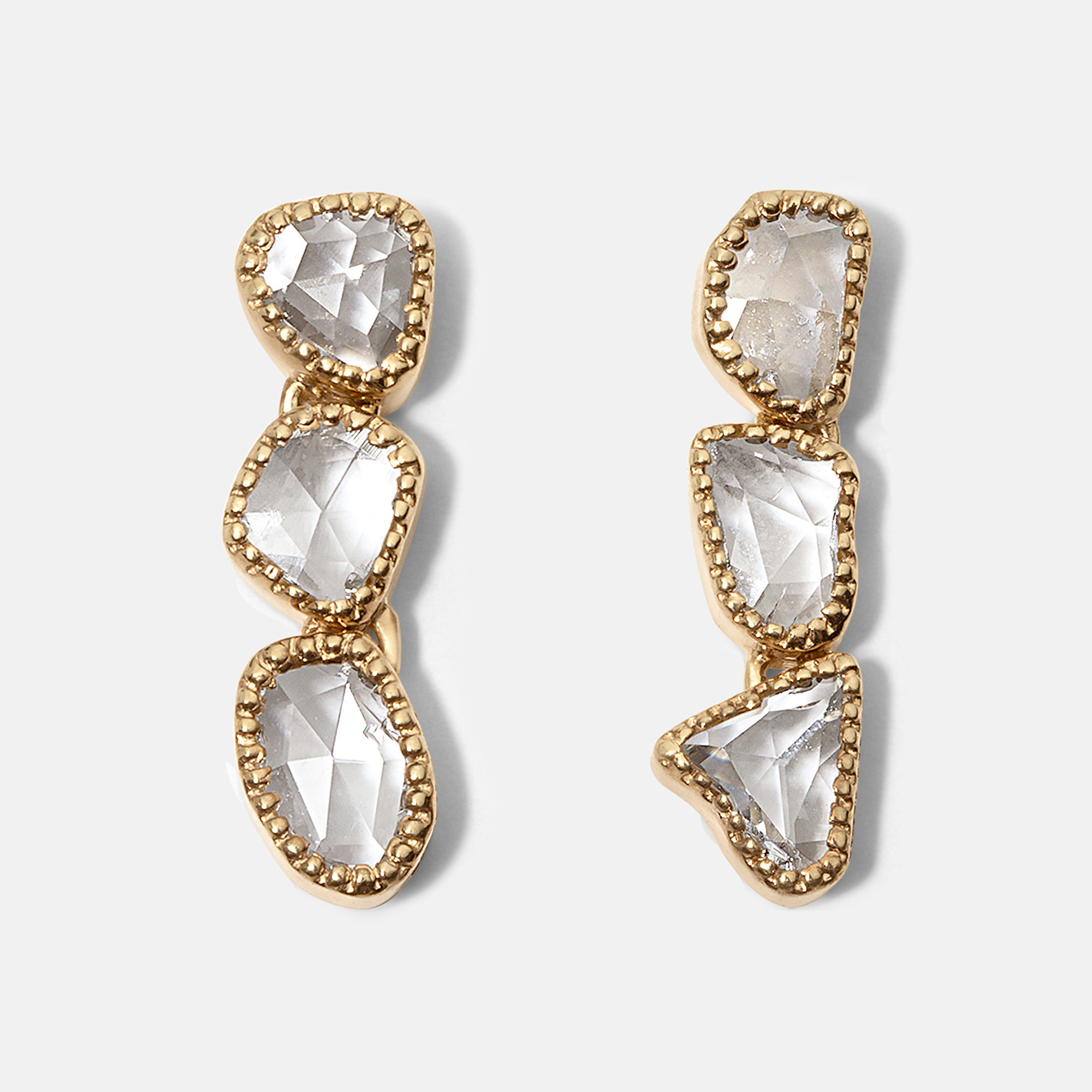 Diamond Cluster Earrings — Therese Crowe Design