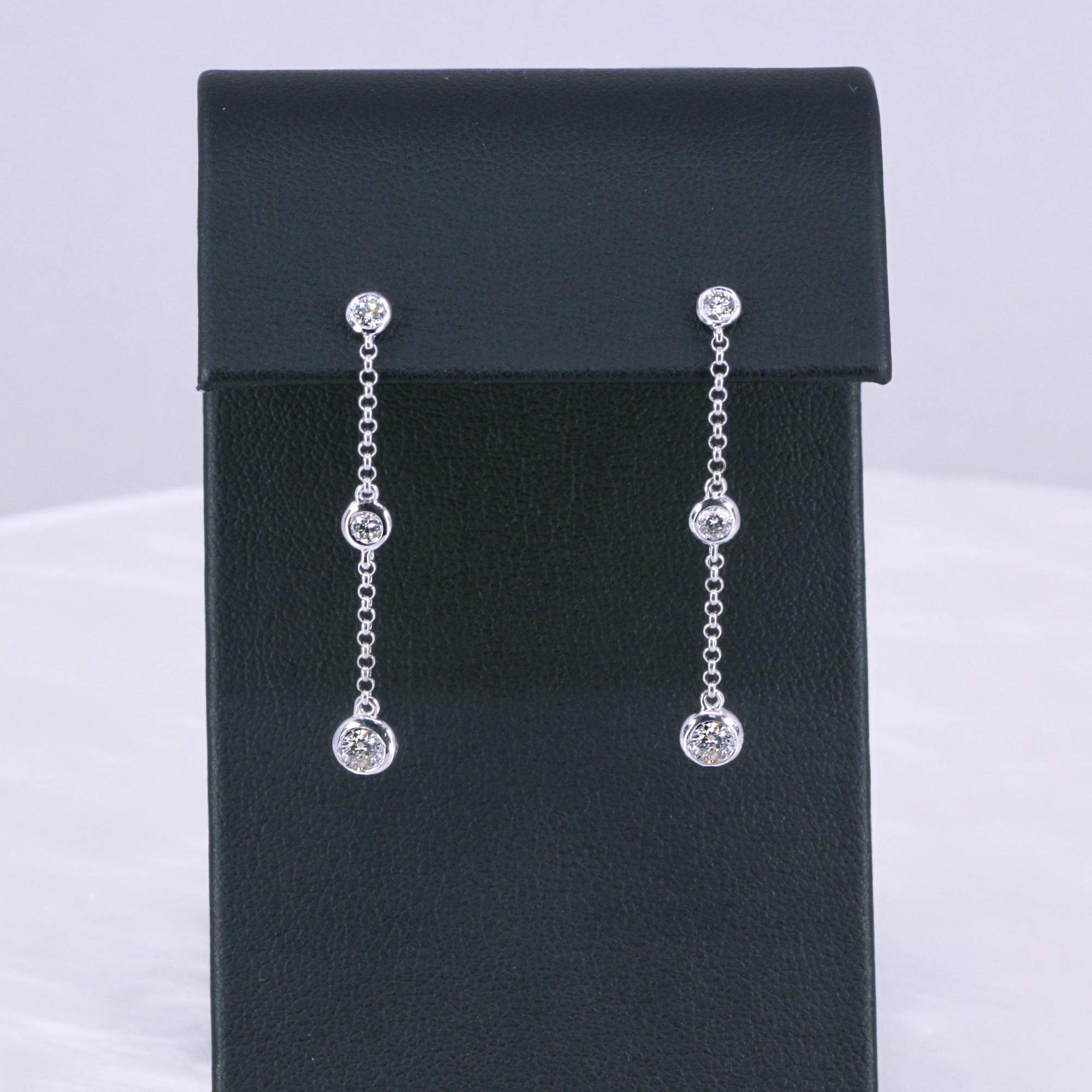 Diamonds by the Yard 3 Station Earrings